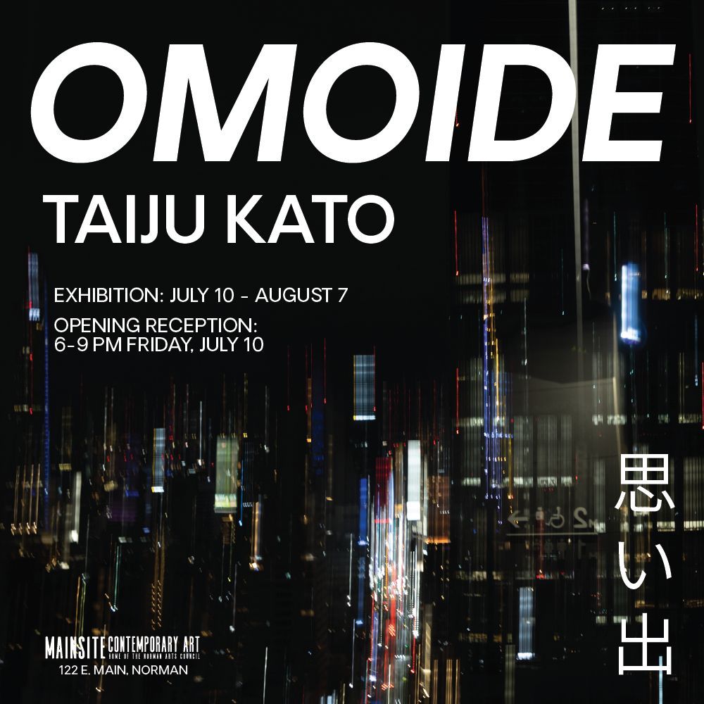 NormanArts's tweet photo. Join us Friday, July 10, from 6-9 pm for the opening reception of "OMOIDE" by artist Taiju Kato in the Library Gallery. The exhibition runs from Friday, July 10, through Friday, August 7. Read more about the current exhibits at https://t.co/el5eyVpSXE! https://t.co/ft5yx8HGJj