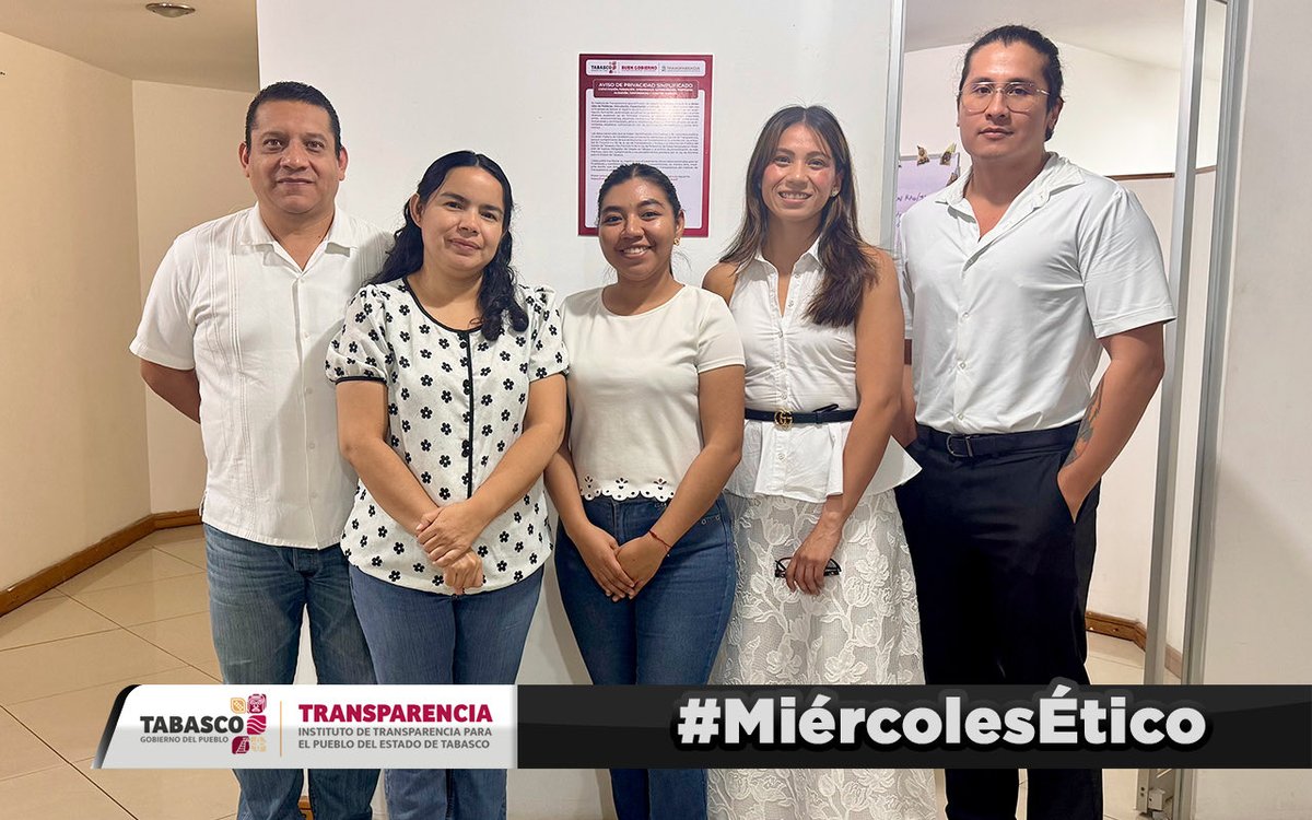 ITPETabasco's tweet photo. 🏛️ La equidad y la honestidad son los pilares de nuestro trabajo. Hoy el #ITPET se viste de blanco por el #MiércolesÉtico, reafirmando con acciones diarias nuestro compromiso transparente con las y los ciudadanos. 🤝 https://t.co/fKLJwEJGvt