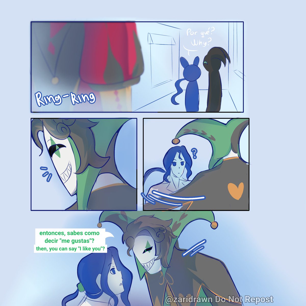 zaridrawn's tweet photo. 💚 "Gosto de você" (4/4) esp/eng
#thefreakcircus #harlequin #pierrot https://t.co/9qTOC7qmMx