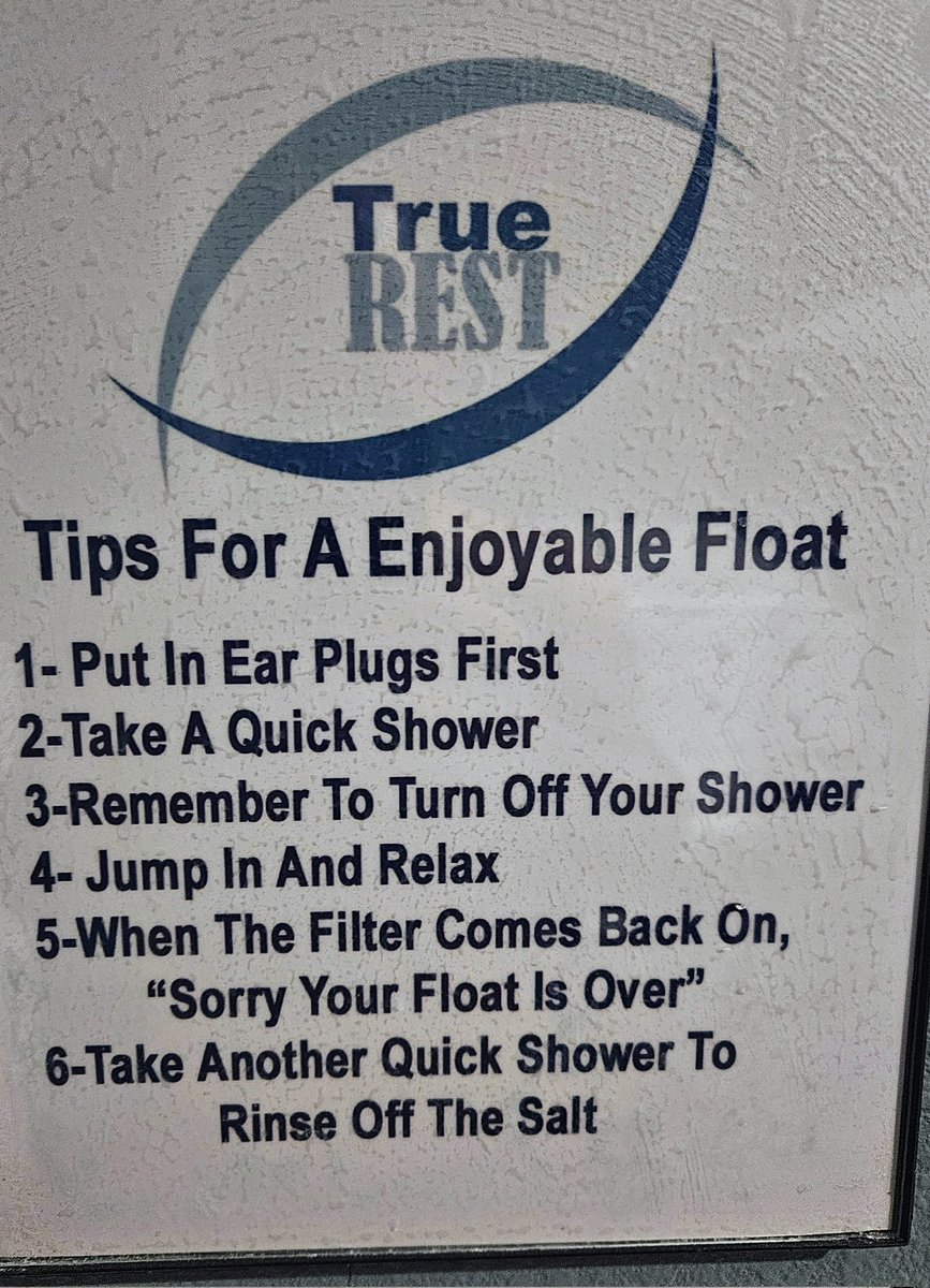 BenBSP's tweet photo. Just floated for an hour!! Amazingly relaxing and feels like being on a cloud!! #TrueRest @truerest Have you ever floated???? https://t.co/fNjy2KSoIg