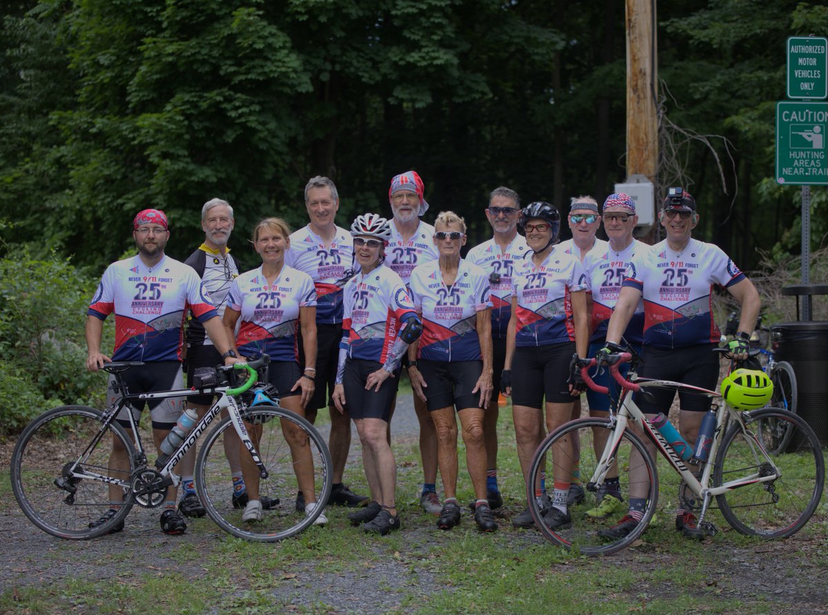 MarylandDOT's tweet photo. @TheMDTA is escorting riders across the Hatem Bridge, helping cyclists safely continue their 1,250 mile journey honoring the 25th anniversary of 9/11. This crossing supports America 250 and highlights the 9/11 National Memorial Trail connecting communities across the region. https://t.co/ZpAV5oEbHT