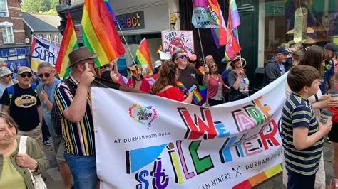 Durham_Pride's tweet photo. 🏳️‍🌈The story of miners and LGSM in the film Pride beautifully shows how much stronger we become when we support each other. If you’d like to show your support for the Durham Miners Association, come join us at the Fighting Cocks pub at 8:45 am.
@DurhamMiners @DurhamGala https://t.co/wmBwC7Ov3W
