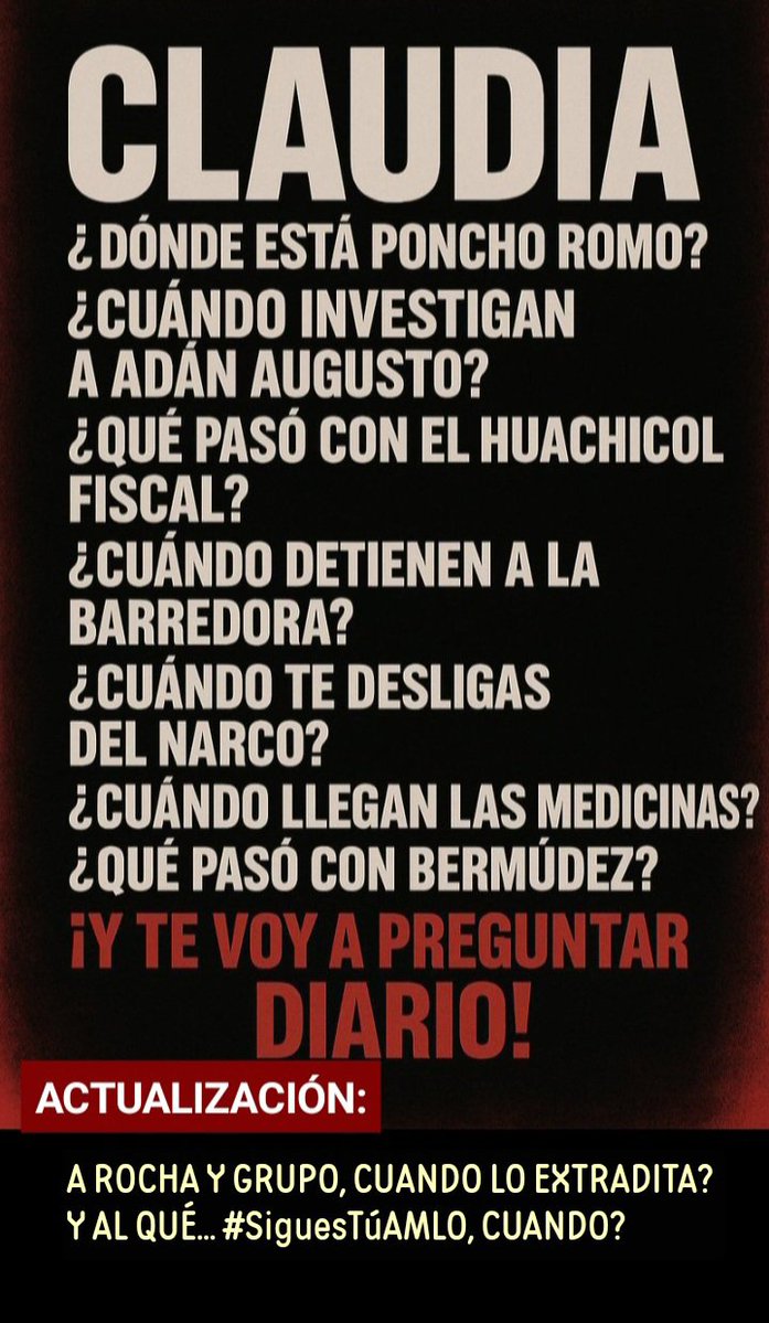 eugeniods2001's tweet photo. México, está esperando resultados @Claudiashein 
Yá es hora de qué respondan!
Y no se le olvide que tiene muchos problemas y pendientes por resolver, empezando por rocha y ysq. https://t.co/vKp7q685m2