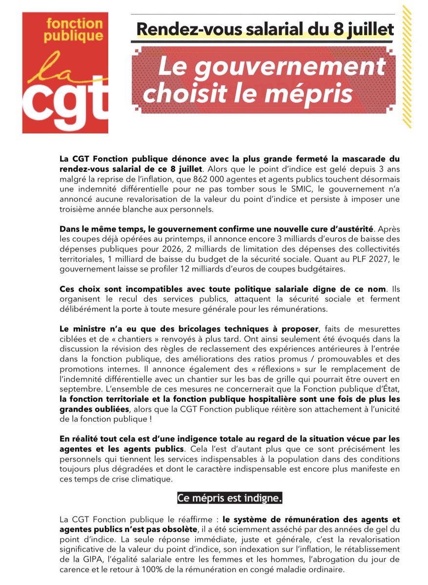 BinetSophie's tweet photo. 862 000

C’est le nombre d’agents publics désormais rémunérés au niveau du Smic

Voilà le résultat d’années de gel du point d’indice

Et vous, combien avez-vous perdu ?

Faites le calcul avec notre simulateur ➡️ https://t.co/27TgepRVp1 https://t.co/x8G6i23zoZ