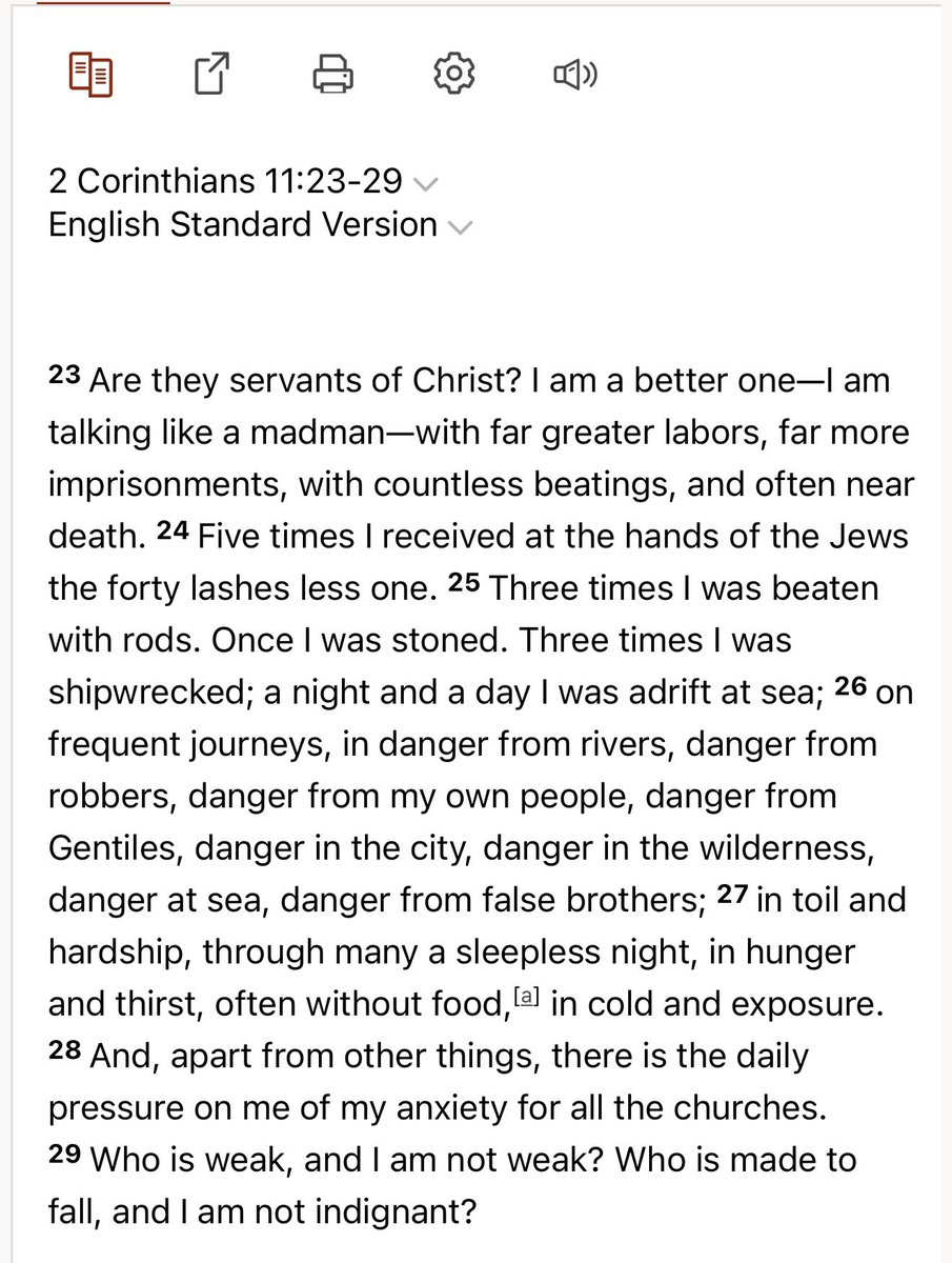 HeisFiwa's tweet photo. @adetorodanielX You speak ignorantly. If you think that the apostles had an easy ministry, think again. Below is some of Paul’s ordeal before eventually being beh*aded. To say they suffered is an understatement ! https://t.co/s22JxCYfNk