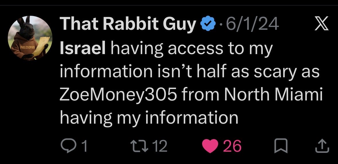 TheMuffiMan179's tweet photo. Crazy crazy ‼️
That Rabbit Guy was posting  about his death and spoke about Israel having access to his information, mind you he owed people money. 
@Son_ImSleep 
“I know niggas I owe money be fuming watching my IG stories, it's not my fault you're not willing to kill me” https://t.co/TM8UKeMQdC
