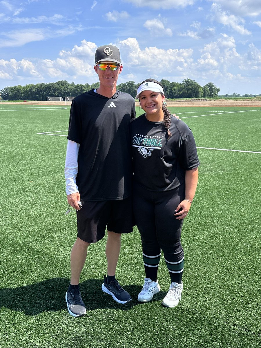 AlyssaAgbuya's tweet photo. What a great time I had at the Oakland University softball camp! Thank you coaches @chris_stelma and @tayturner419 for the opportunity and all your instruction. I look forward to seeing you again in the future. #gamedaysportscenter #oberlin https://t.co/uyQbappNjk