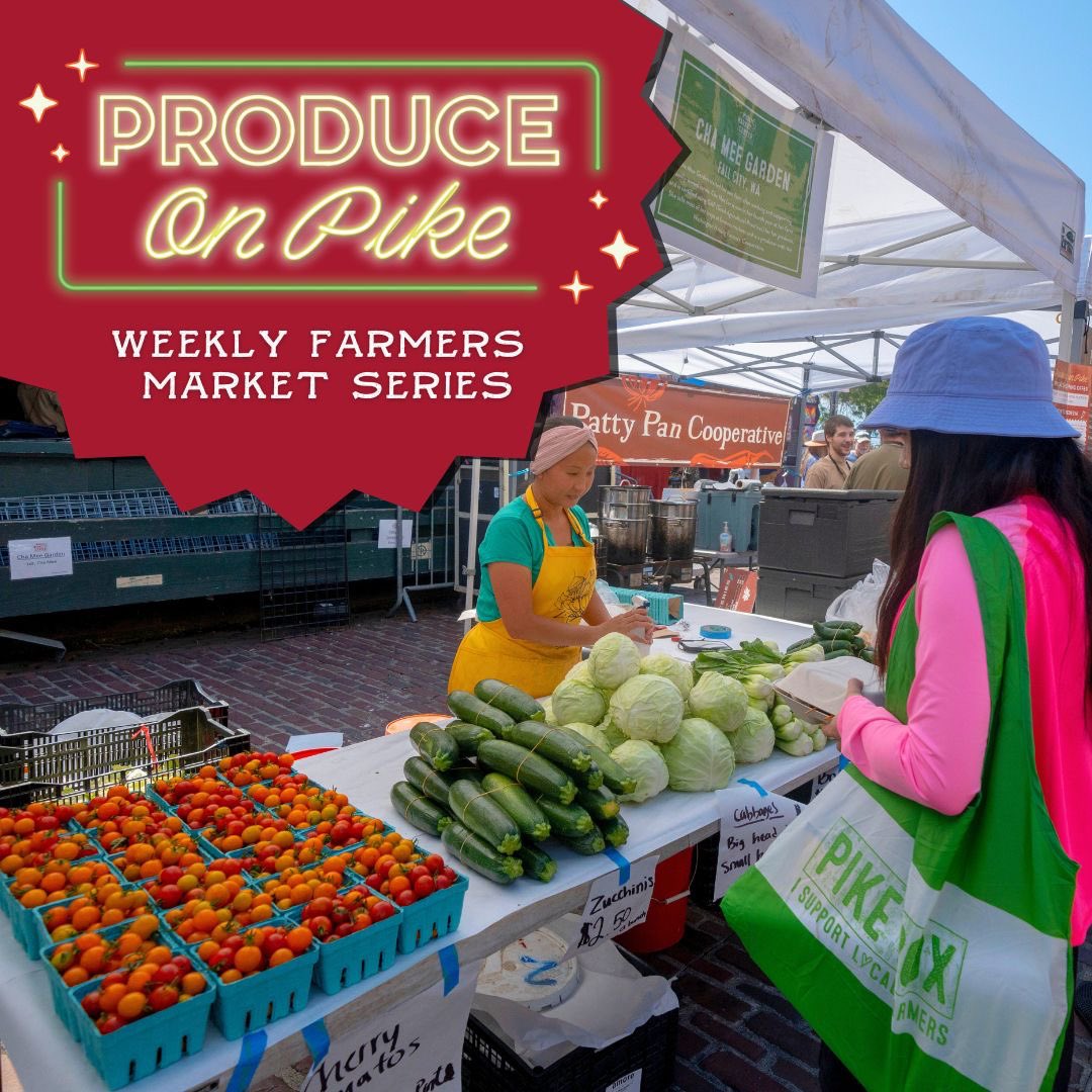 SNGreenways's tweet photo. Tonight: Produce on Pike at Pike Place Market 🌽 🍎 

Fresh local produce, open-air Market vibes, and one of Seattle’s best people-first public spaces in the evening.

3–7 PM, Pike Place Market.

ℹ️ https://t.co/YLHEVwA4u1 https://t.co/6z1F4mj3Dc