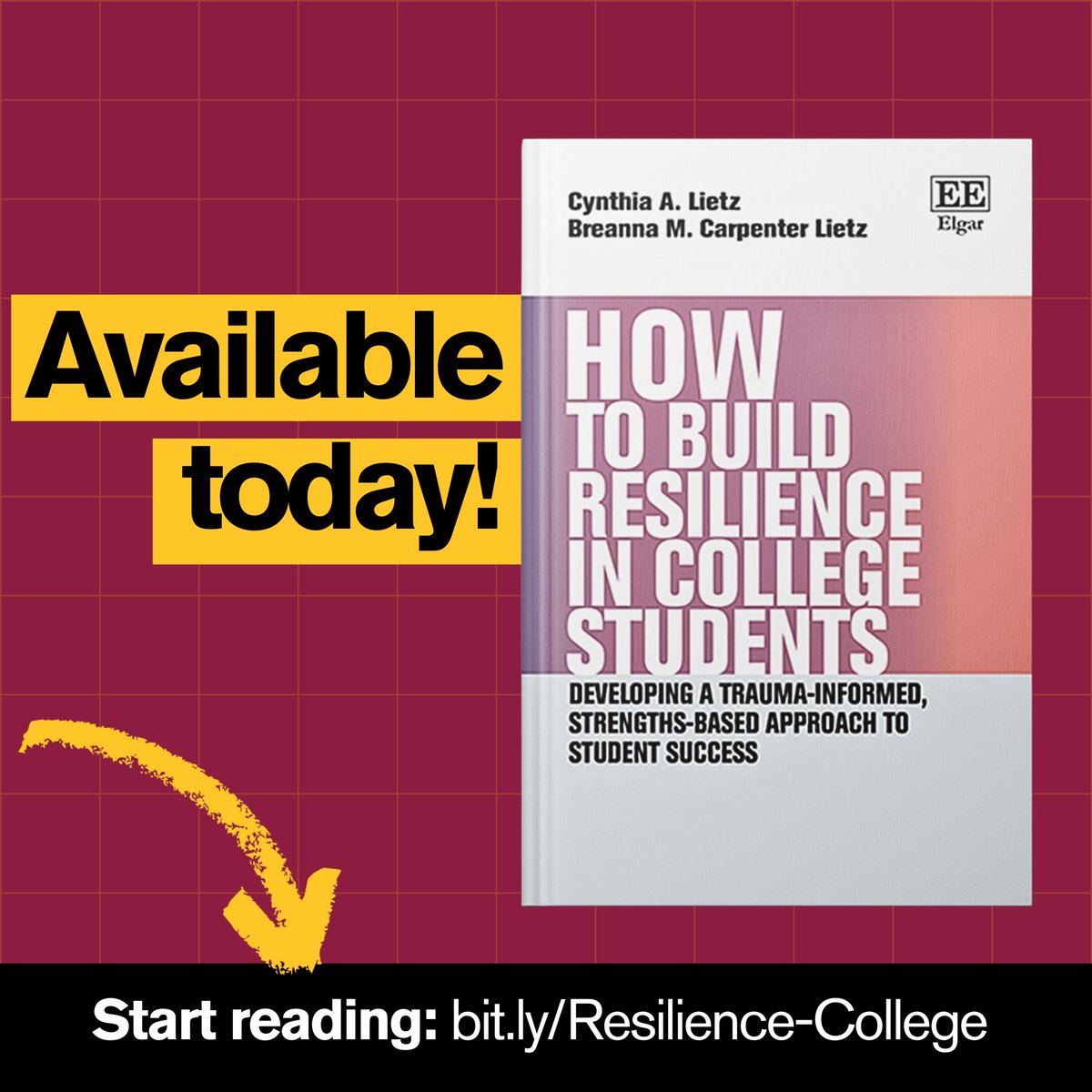 asupublicsvc's tweet photo. Congratulations to Watts College Dean Cynthia Lietz and Watts College alumna Breanna Carpenter Lietz on the publication of their new book, How to Build Resilience in College Students!

Start reading: https://t.co/Jz8T8VHQLr https://t.co/kYkTPqbgPO