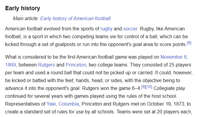 pminstrell's tweet photo. @LangmanVince "Real football"? You hardly play the game with your feet in America. The real football game was defined by name in the UK in 1863 (English FA). Soccer is a 19th century English slang (coined by university students) abbreviated name taken from association "soc" with "er" suffix https://t.co/dJWzpFEBA0