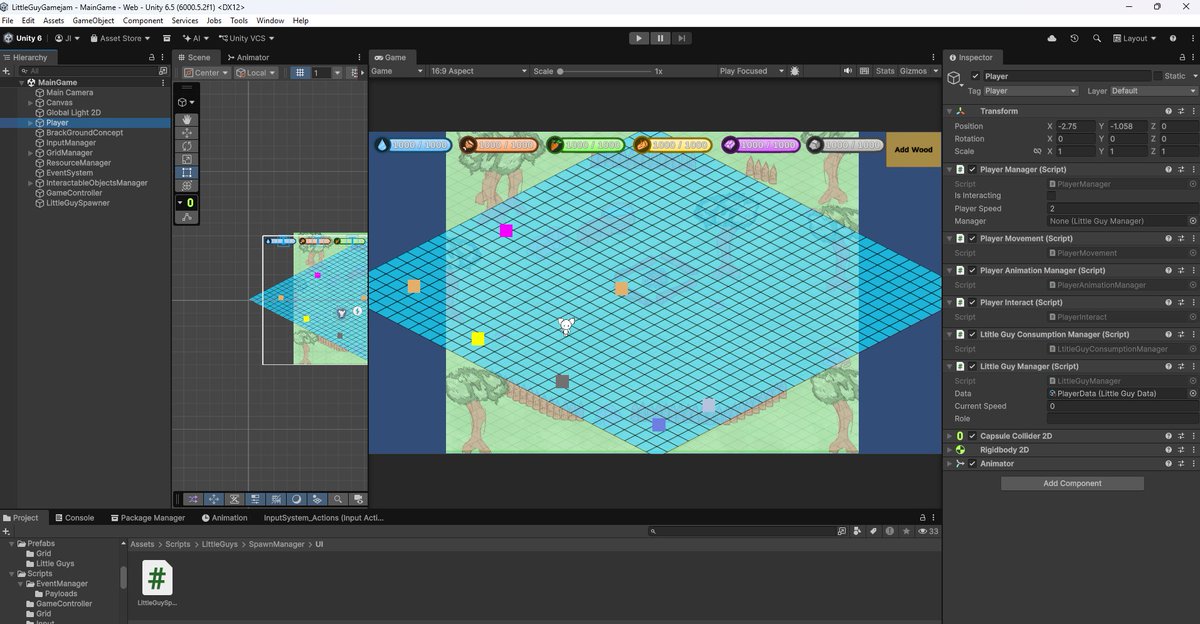 LordLoadingLoad's tweet photo. Halfway through the Brainless Game Jam, and I have to say…  I’ve really loved working on a game again.  

There’s something special about building under pressure, and seeing a project come to life.  

What’s your favorite part of game jams? 
#GameJam #IndieDev #GameDev https://t.co/fvzN9afmXU