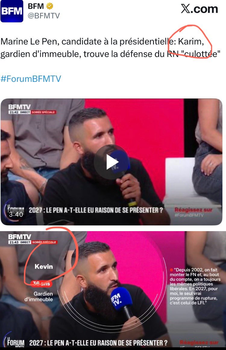 DestinationTele's tweet photo. Karim ou Kevin @BFMTV ? 🤔 https://t.co/RR1QuANI1Q