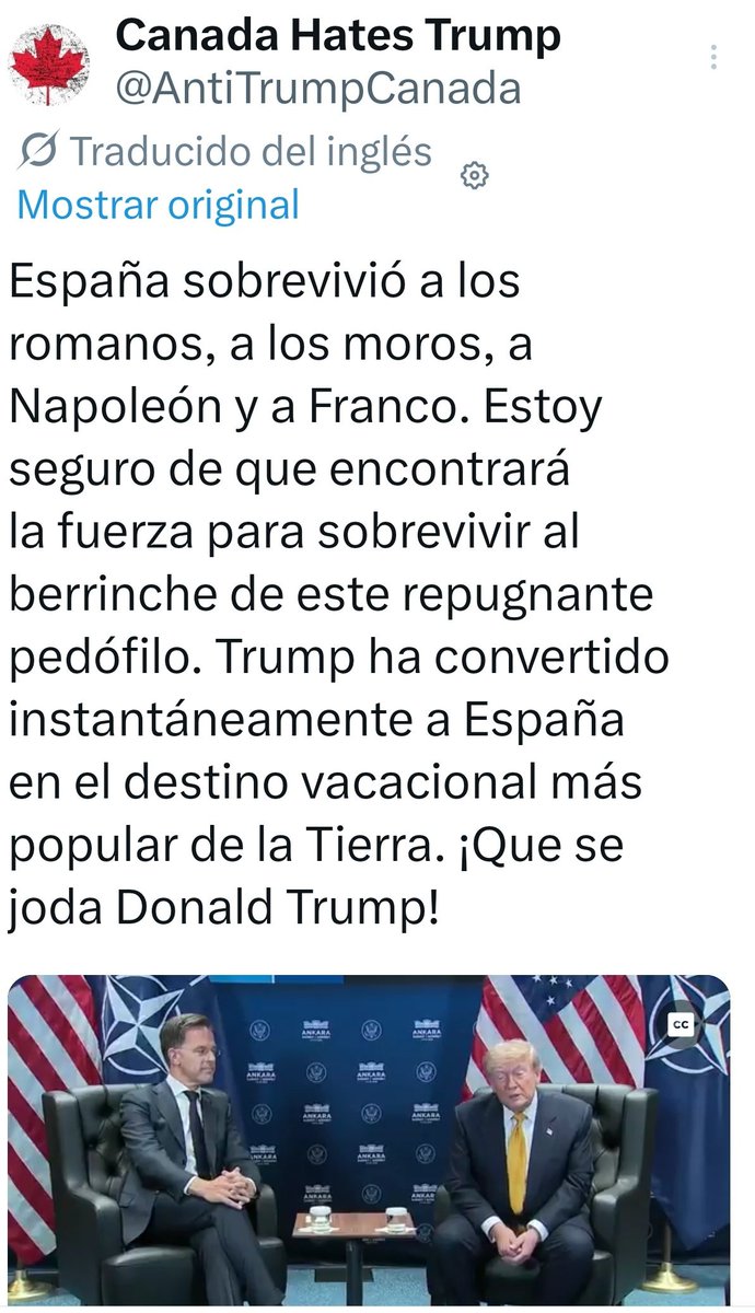 rosamariaartal's tweet photo. Y este también va con dedicatoria para los felpudos españoles de Trump. https://t.co/YTwqniodFy