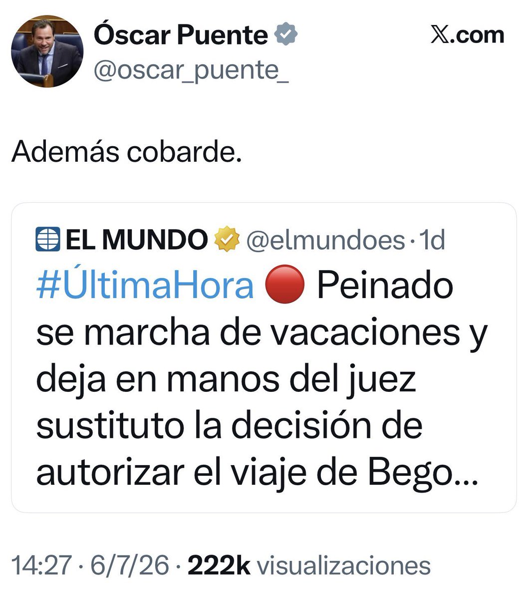 Capitana_espana's tweet photo. ¿Cómo es posible que un ministro insulte a un juez y no pase absolutamente nada? https://t.co/Hg5vj4UeRu
