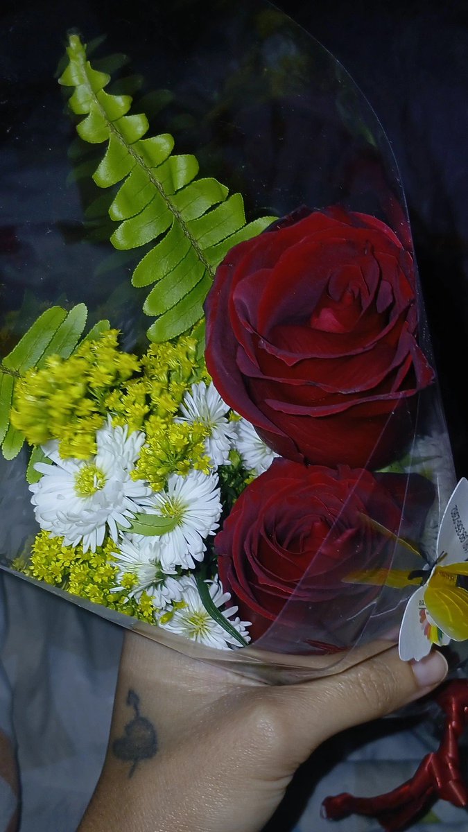 k4rolzit's tweet photo. só pra deixar registrado que minha mulher me deu flores https://t.co/YKtj2XxKIe