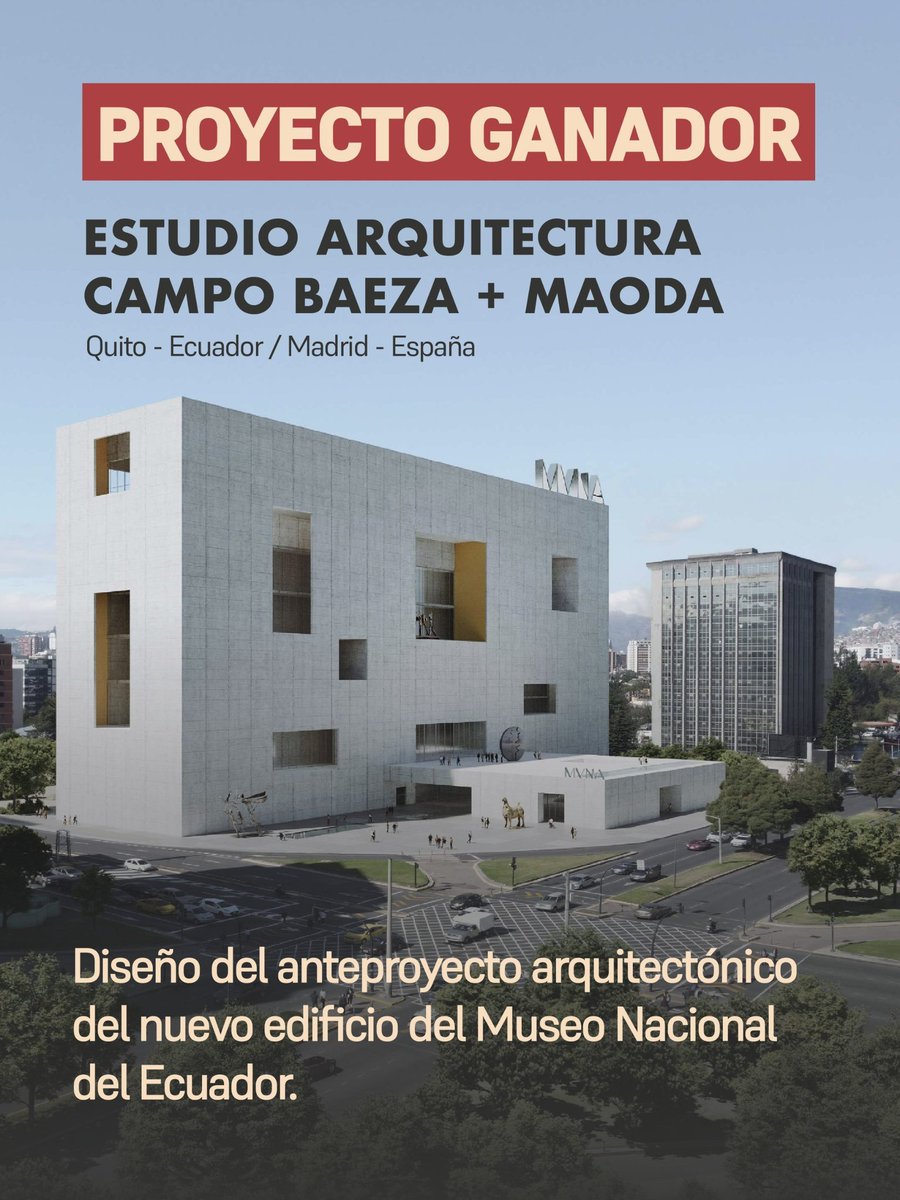 andresvasconez's tweet photo. Una reflexión en frío acerca del anteproyecto ganador del concurso para el Museo Nacional del Ecuador 🧵 https://t.co/slL3mwpsDT