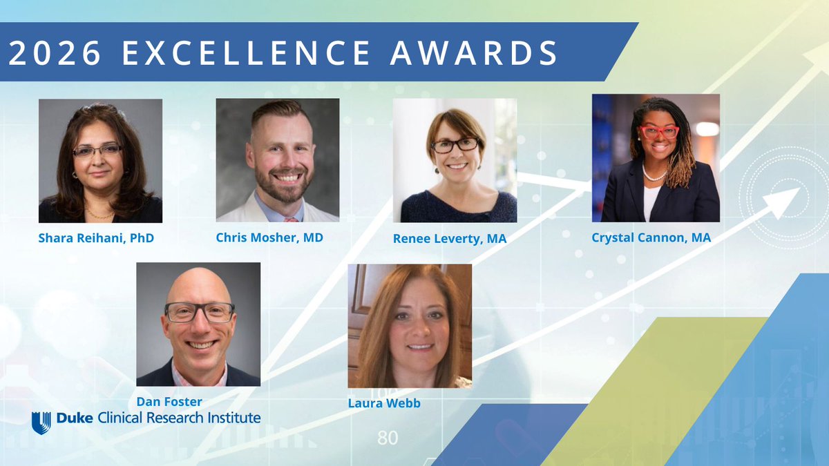 DCRINews's tweet photo. Behind every successful DCRI study and partnership are the people who make it possible. At the 2026 DCRI Excellence Awards, we recognized colleagues and teams whose leadership, innovation, and dedication advance clinical research. https://t.co/JNUx4zQzvA https://t.co/C8malh4wiP