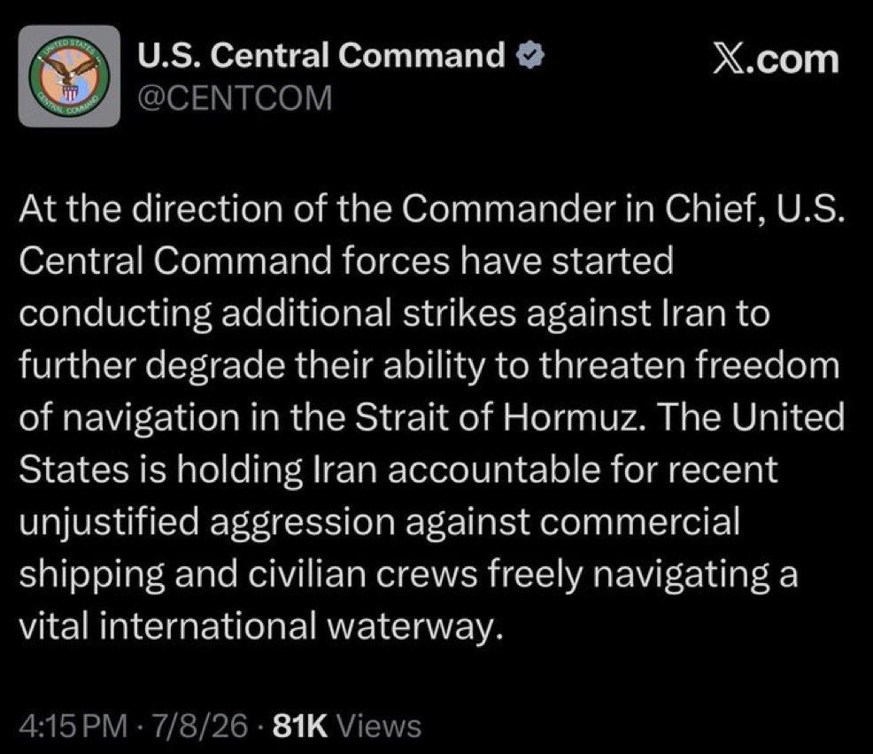 VividProwess's tweet photo. 🚨BREAKING: The U.S. has begun striking the Islamic terror regime in Iran.

Israel was informed by President Trump about the incoming strikes, so we can be on high alert and prepared if they decide to launch ballistic missiles at us.

We are fully ready for anything. https://t.co/pEoqUqeO5t
