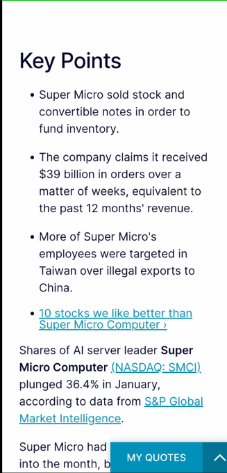 Linker868's tweet photo. $SMCI
  i think we are safe https://t.co/FHnrk6GCu0