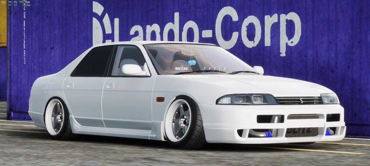BONLESSOSSAN77's tweet photo. ECR33　4Dr
https://t.co/R0nefIdxyc
純正バンパーしかラインナップがありません。
GTR Fバンパー付けたいけど…サイドの長さが足りない。
( ﾉД`)ｼｸｼｸ
作者さん、エアロ追加してください。
#carxdriftracingonline 
#CarX 
#KINOdance 
#SKYLINE
#ECR33
#4Dr https://t.co/Nuzu2FaFDS