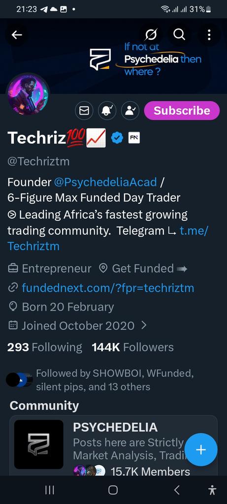 Brandsfour's tweet photo. @Techriztm @PsychedeliaAcad @FundedNext @TraderHadesh https://t.co/VkcQstWoyh