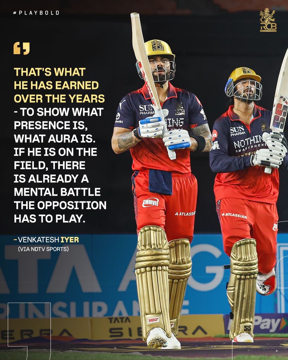 RCBTweets's tweet photo. Some things are built. Aura isn’t one of them. 😮‍💨❤️‍🔥

Virat’s always had it. 🥵

#PlayBold #ನಮ್ಮRCB https://t.co/5Omt2hLDIN
