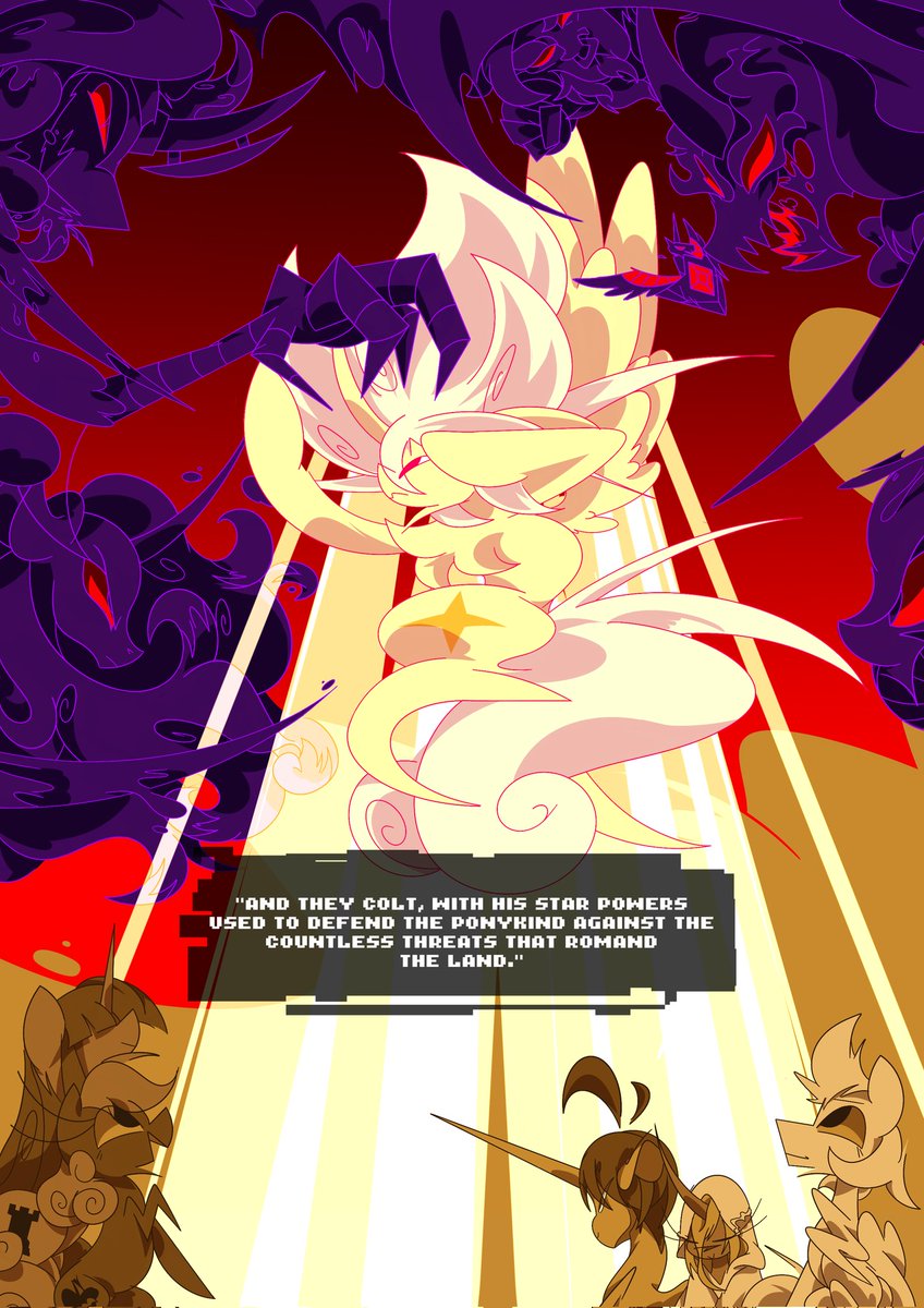 Lazybones4567's tweet photo. "MLPVERSE" comic
Cold opening : "Once upon a kingdom fall."

#mlp #mylittlepony #fim #mlpverse #thxStarlight https://t.co/Qf2QWOhyjM
