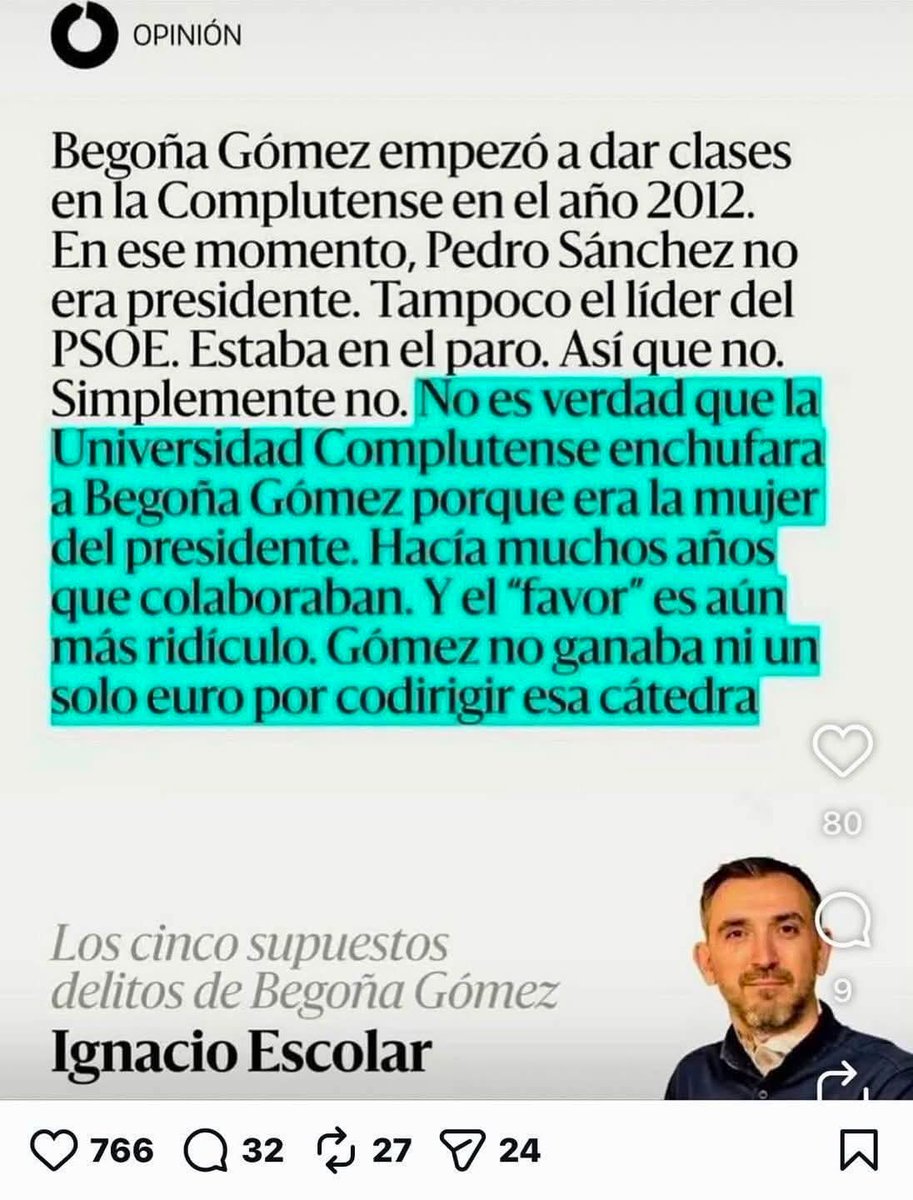 jebl_'s tweet photo. Lo de la imputación de Begoña Gómez es la mayor expresión de hasta donde está podrida la justicia... https://t.co/owJCeFUR0K