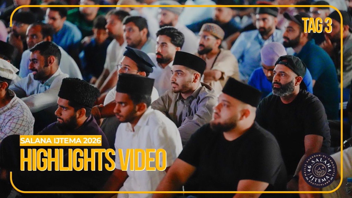 KhuddamDE's tweet photo. 🎥 Mit dem Abschluss des #Ijtema26 blicken wir noch einmal auf drei ereignisreiche Tage zurück.

✨ Das Highlightvideo lässt die schönsten Momente noch einmal lebendig werden.

🔗 https://t.co/2z89GkPwPr https://t.co/IkDiuoI8EY