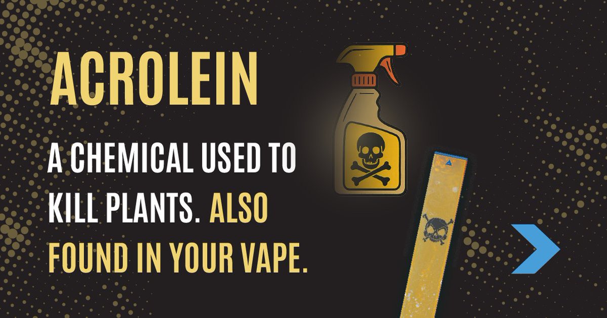 thefactsnow's tweet photo. Do you know what’s in your vape? Swipe to learn more. Spoiler alert: You don’t want any of it in your body. DM us if you are looking to quit. https://t.co/WkiifwlMuu