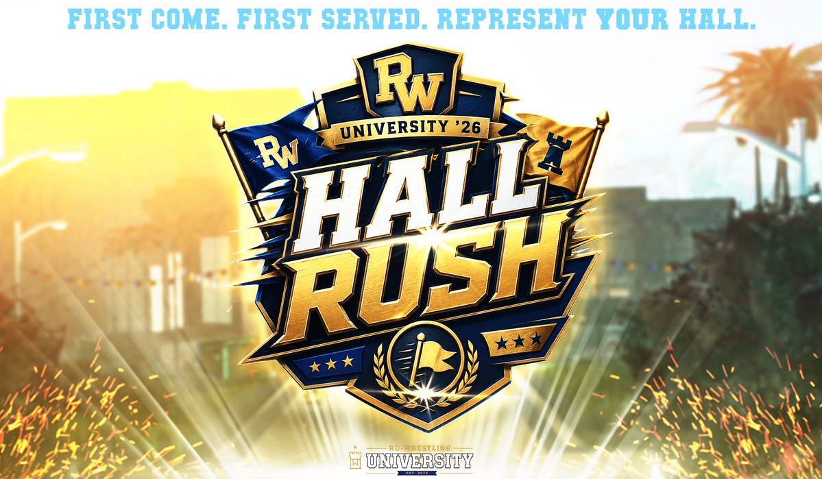 RWUniversity_'s tweet photo. 🚩 RWU HALL RUSH IS OFFICIAL!

2⃣ separate Capture the Flag matchups. 4⃣ Halls. FIRST COME, FIRST SERVE.

When your Hall is called, the 1st eligible students to reply will secure a spot. Primary Hall students receive 1st priority, with Secondary students filling any remaining openings.

🏁 7v7–10v10
🎓 Winning players earn +2 Student Credits
📍 Saturday, July 18
⏰ Match times announced soon

Keep your eyes out, Reply fast... & Represent your Hall! 🙌