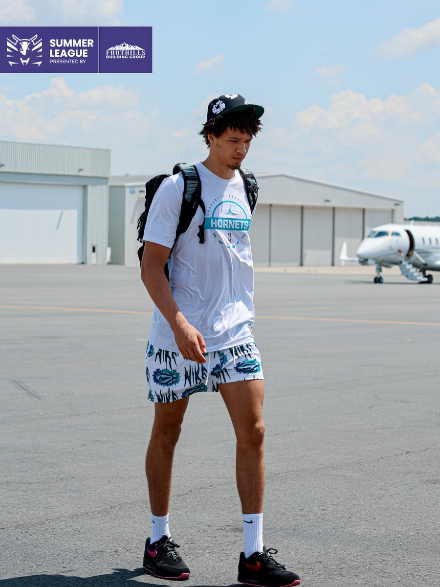 hornets's tweet photo. off to vegas for summer league 🌴 https://t.co/xGjnWVqA4O