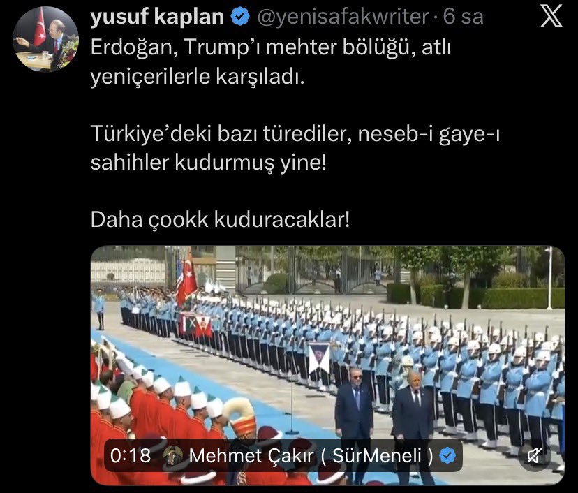 HarunOzkarakas's tweet photo. Ver mehteri 
Öldürdüler bebekleri
(Allah kimseyi bebek katillerinin mehterle karşılanmasıyla övünecek kadar düşürmesin) https://t.co/6LaVtXmhgC