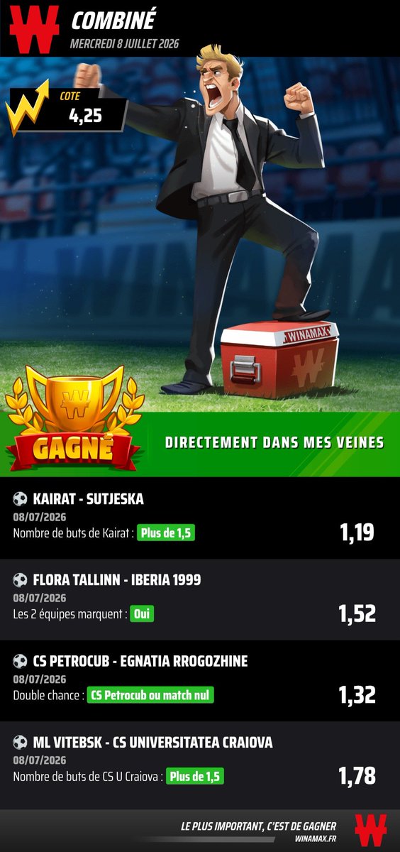 lacotea2de2026's tweet photo. On a un mec qui étudie ce genre de matchs..... 

Et ça marche 🎯🎯

Le call était fait dans le discord ...lien en MP ... 100 % gratuit !

#TeamParieur https://t.co/nFG97o9eJO