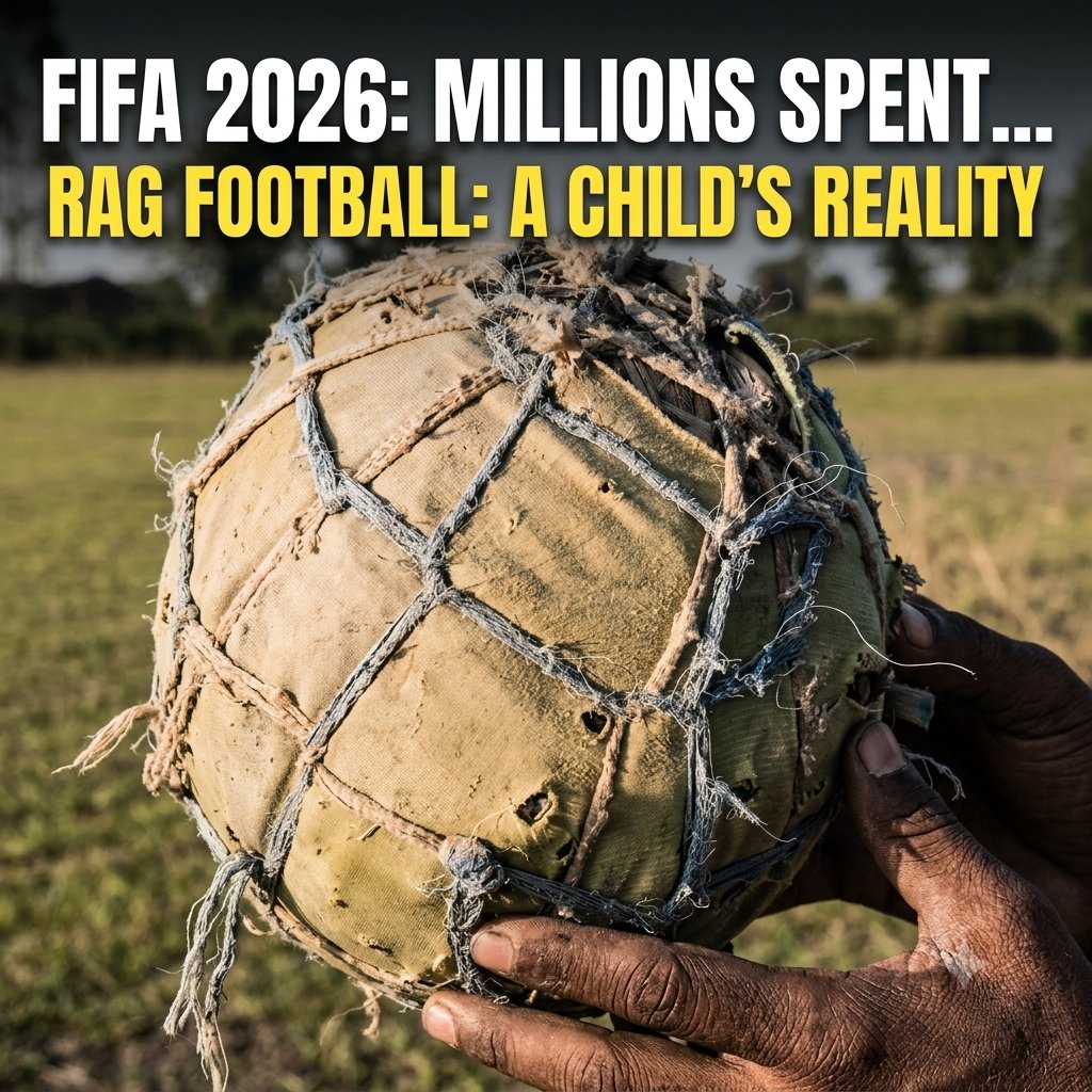 RumanMiah123's tweet photo. Dear @neymarjr, please look at these passionate children from Uganda who love football but play with rag balls. They need your inspiration!"

Human Rights &amp; FIFA 2026: The Bitter Reality of Global Inequality 😭

​@UNICEF @UNICEF_Africa @SaveChildrenCAF @FIFAcom @GlblCtzn @HRW https://t.co/7uqO5TGW1k