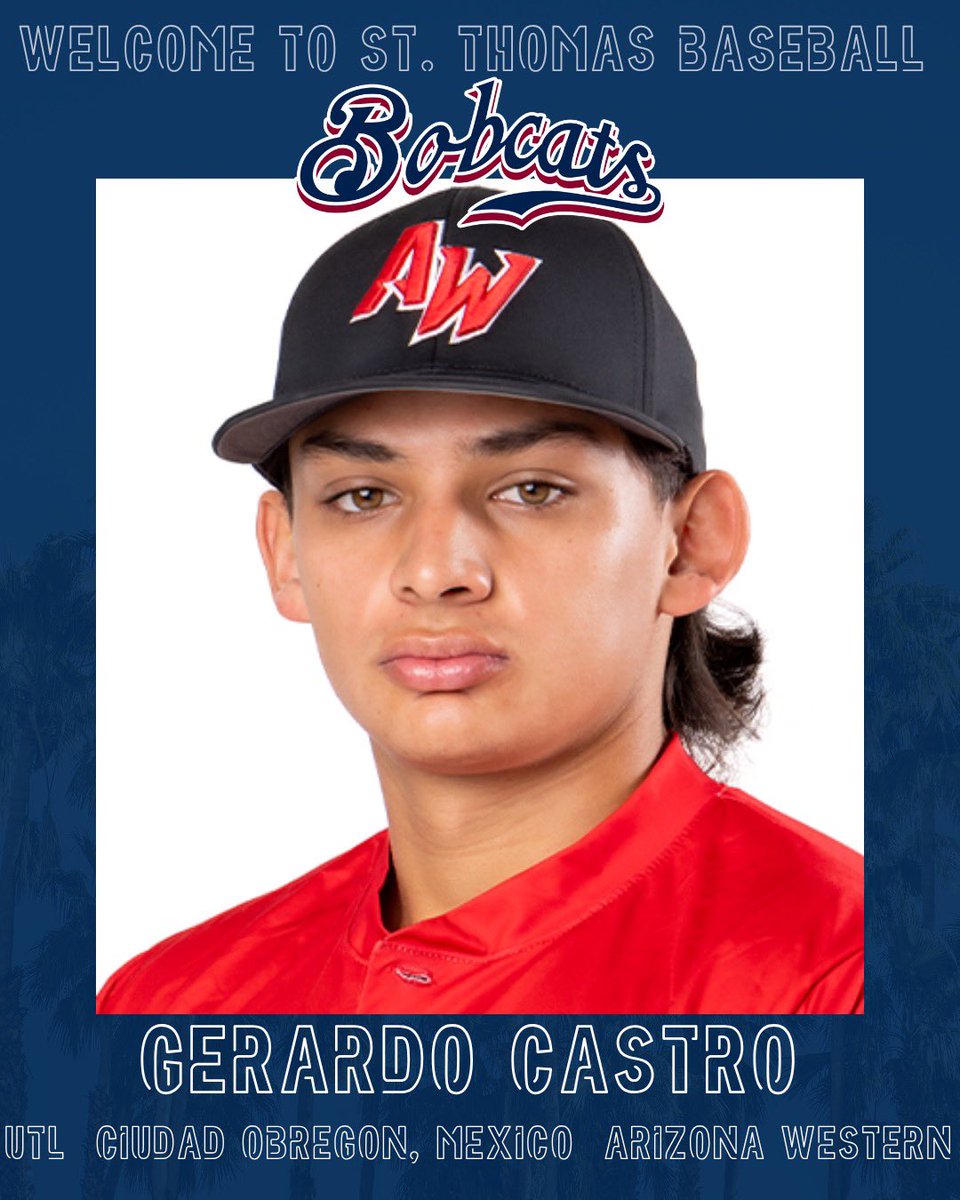 STU_Baseball's tweet photo. The Matadors➡️Bobcats pipeline continues! Welcome Arizona Western College transfer Gerardo Castro, who was a member of the All-Arizona Community College Athletic Conference team!!

#STUBaseball https://t.co/llEcbckP4w