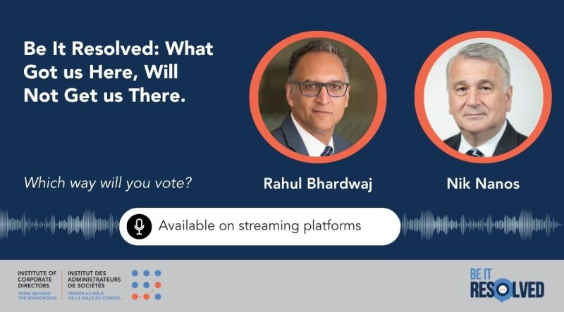 niknanos's tweet photo. Food for thought for Boards.  Analysis paralysis is the enemy. Institute of Corporate Directors Podcast with @niknanos https://t.co/v5S1lCoy2s st https://t.co/KM3k2iVtvQ