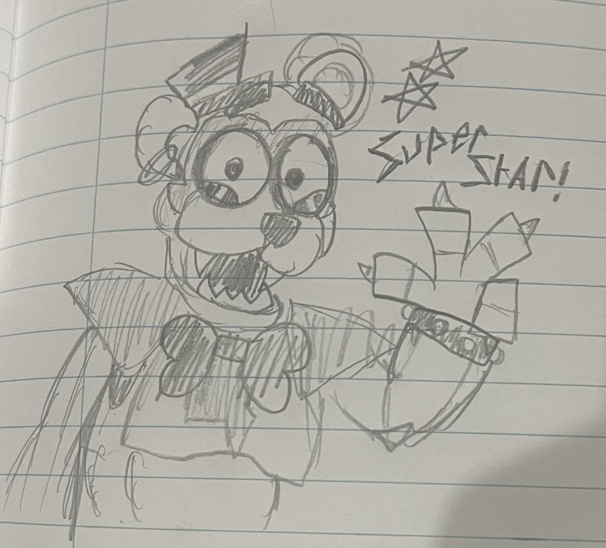 GlamrockFrick's tweet photo. Hey superstars! Gregory has been teaching me how to draw! https://t.co/qpcFja9fum