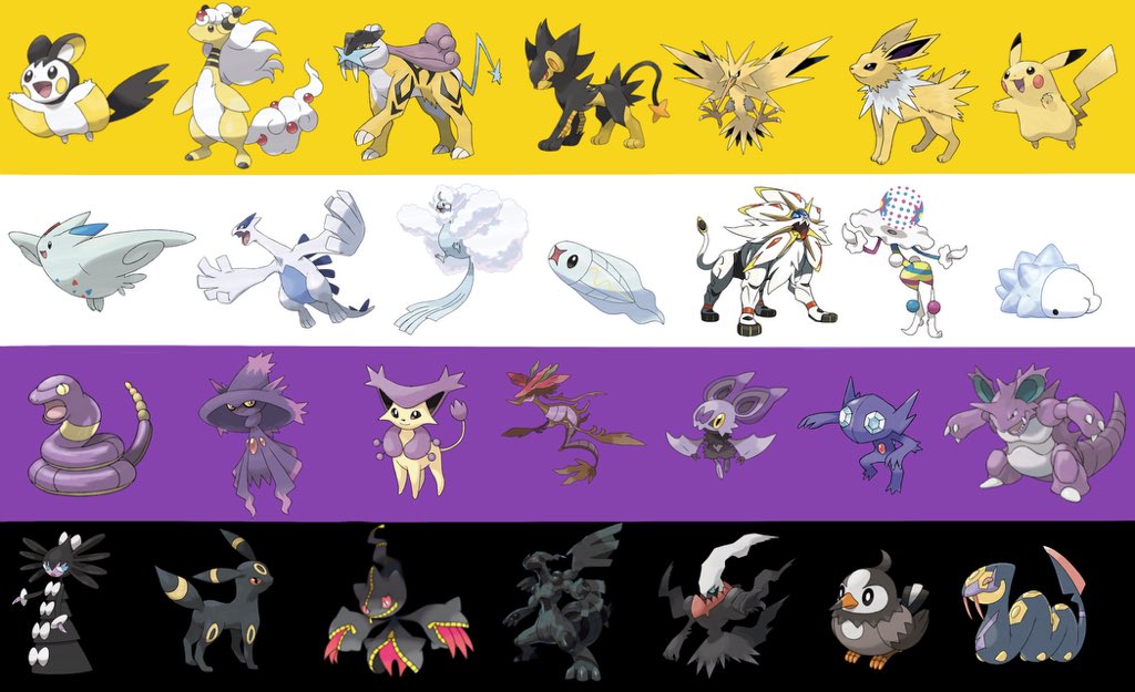 mermaidsbian's tweet photo. Pokémon trans + nonbinary flags https://t.co/X4QFLw43mK