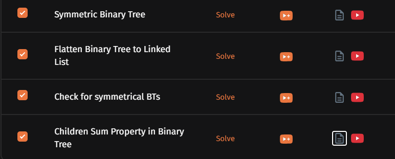 hardattdotdev's tweet photo. Day 39 of #SDEChallenge🚀
>Binary Trees:
☑️Symmetrical Binary Tree
☑️Flatten Binary Tree to Linked List
☑️Children Sum Property in a Binary Tree

[ @striver_79 @takeUforward_ ] https://t.co/lJjqznZu46