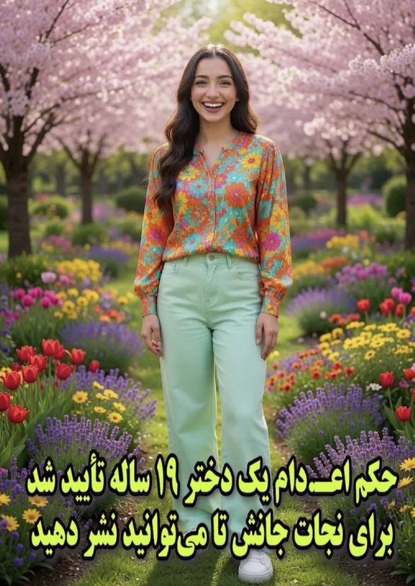 Mehrnaz65361902's tweet photo. 🆘حکم اعدام🆘
ساغر غلامی
۱۹ ساله
گنبد عزیز
حکم اعدام این دختر عزیزمون تایید شده
جان یک انسان بی گناه در خطر است.
لطفاً صدای این دختر زیبامون باشیم.

#KingRezaPahlavi‌ForIran 
#IranMassacre‌2026 
#ساغر_غلامی https://t.co/qtxrDR5Ibm