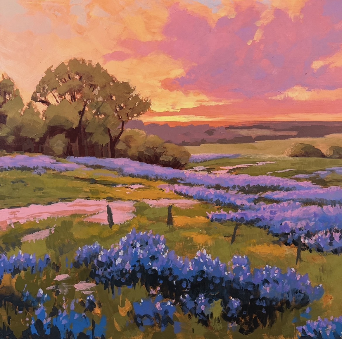 JimMusilPainter's tweet photo. My painting BLUEBONNETS https://t.co/6EwytV8X78