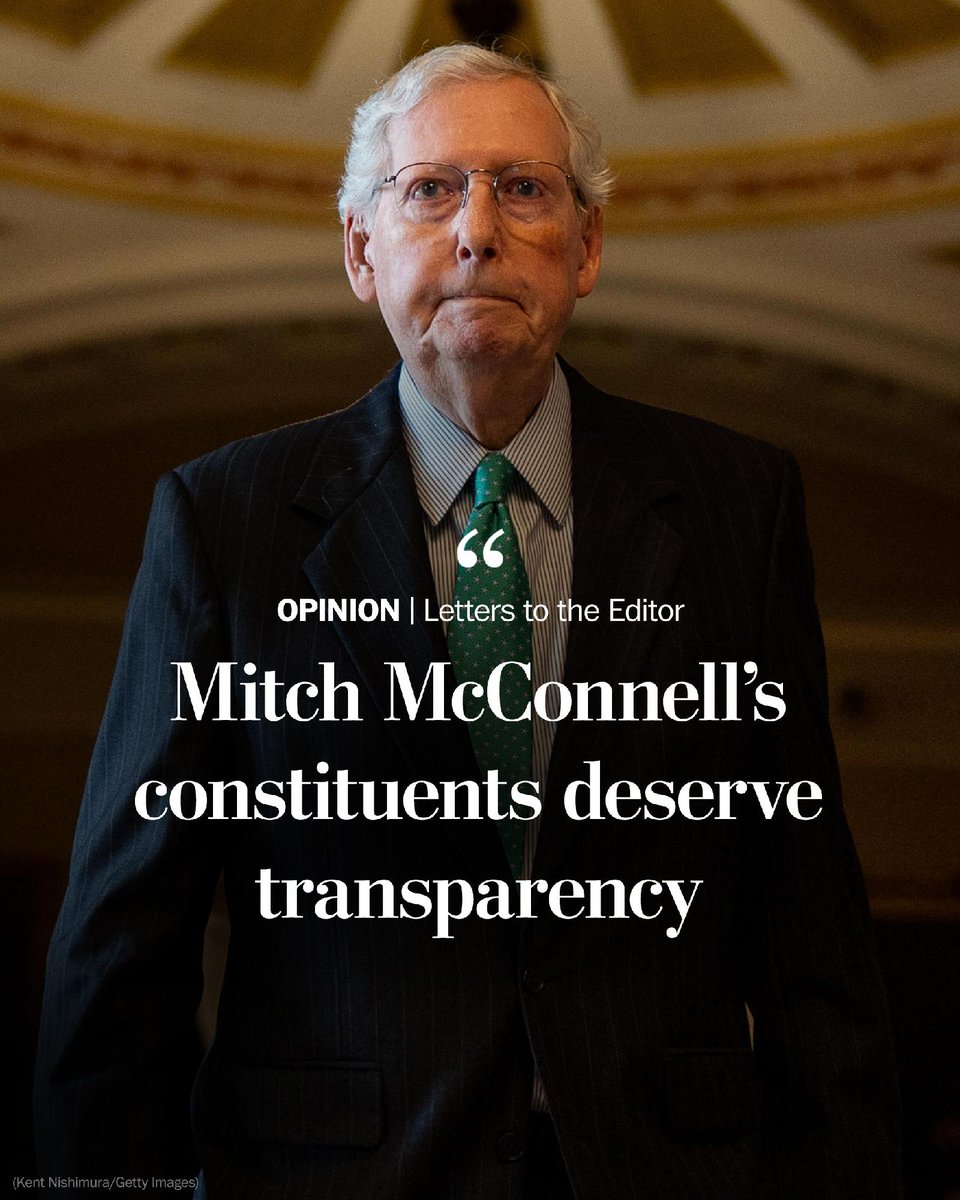 PostOpinions's tweet photo. “Kentucky deserves two senators who are fully able to represent the Commonwealth.”
The latest in #PostLetters: https://t.co/q0jCKShvAf https://t.co/LbbZroadH8