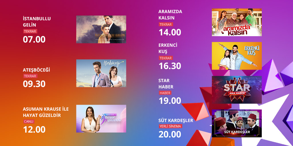 startv's tweet photo. Star'da bugün 📌 https://t.co/PLfds8Pgbf