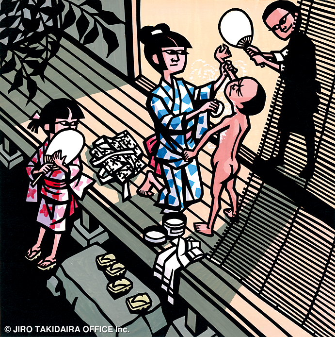 takidaira's tweet photo. a196

天花粉 ＜Tenkafun (Baby Powder)＞ 1974年 きりえ／和紙・洋紙、墨・水彩 24.4×24.4cm
#JiroTakidaira #滝平二郎 https://t.co/KyBewBgcuc
