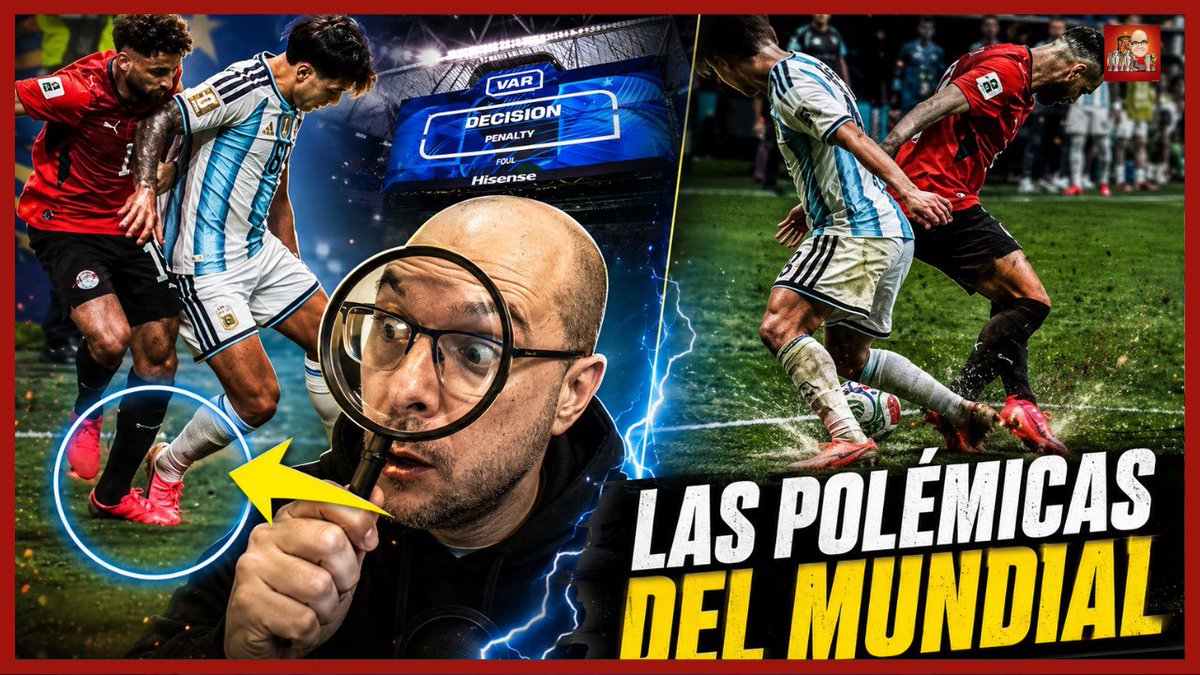 2010MisterChip's tweet photo. ‼️ Nuevo vídeo ‼️

Lo estabais pidiendo y aquí está, el vídeo de las polémicas del mundial 2026 🏆

Analizamos y ponemos en contexto todo lo que ha pasado en el Argentina vs Egipto 

Al lío 👇📸 https://t.co/Rw5YVFzod4
