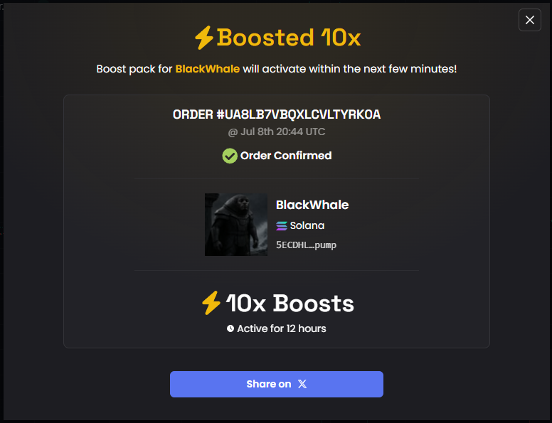 TheBlackWhalePF's tweet photo. More boosts for $BlackWhale keep pushing https://t.co/BH0EhYf7W9