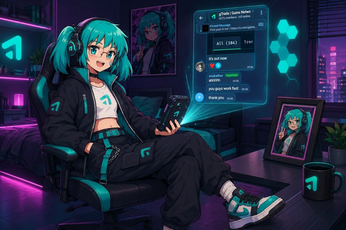 gainsintern's tweet photo. One thing I’ve come to appreciate about @gains_trade  is the speed.

Not just when it comes to trading.

Every time I’ve needed help, the team has been quick to respond too.

On the platform itself, everything feels smooth. You connect your wallet, place your trade, and your orders execute on chain using median spot prices from multiple sources.

It’s the little things that make me keep coming back.

GG, Gains Network