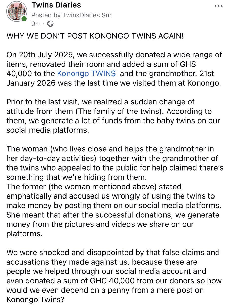 Twinsdiaries1's tweet photo. WHY WE DON’T POST KONONGO TWINS AGAIN!

Kindly read this !! https://t.co/q0HXrORy4d