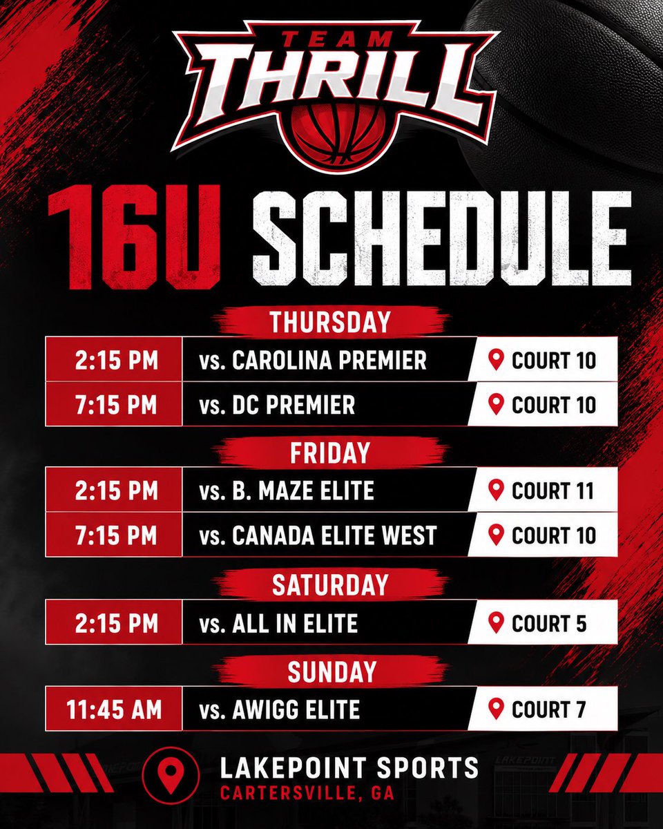 CorbanWoodard1's tweet photo. UAA Session III Atlanta, GA
Looking forward to competing with @TeamThrillUAA this weekend. Excited for the opportunity to play in front of college coaches and continue to improve every game. Hope to see you there!
#AGTG #UAA #ClassOf2028 https://t.co/T0LfRkQGpD